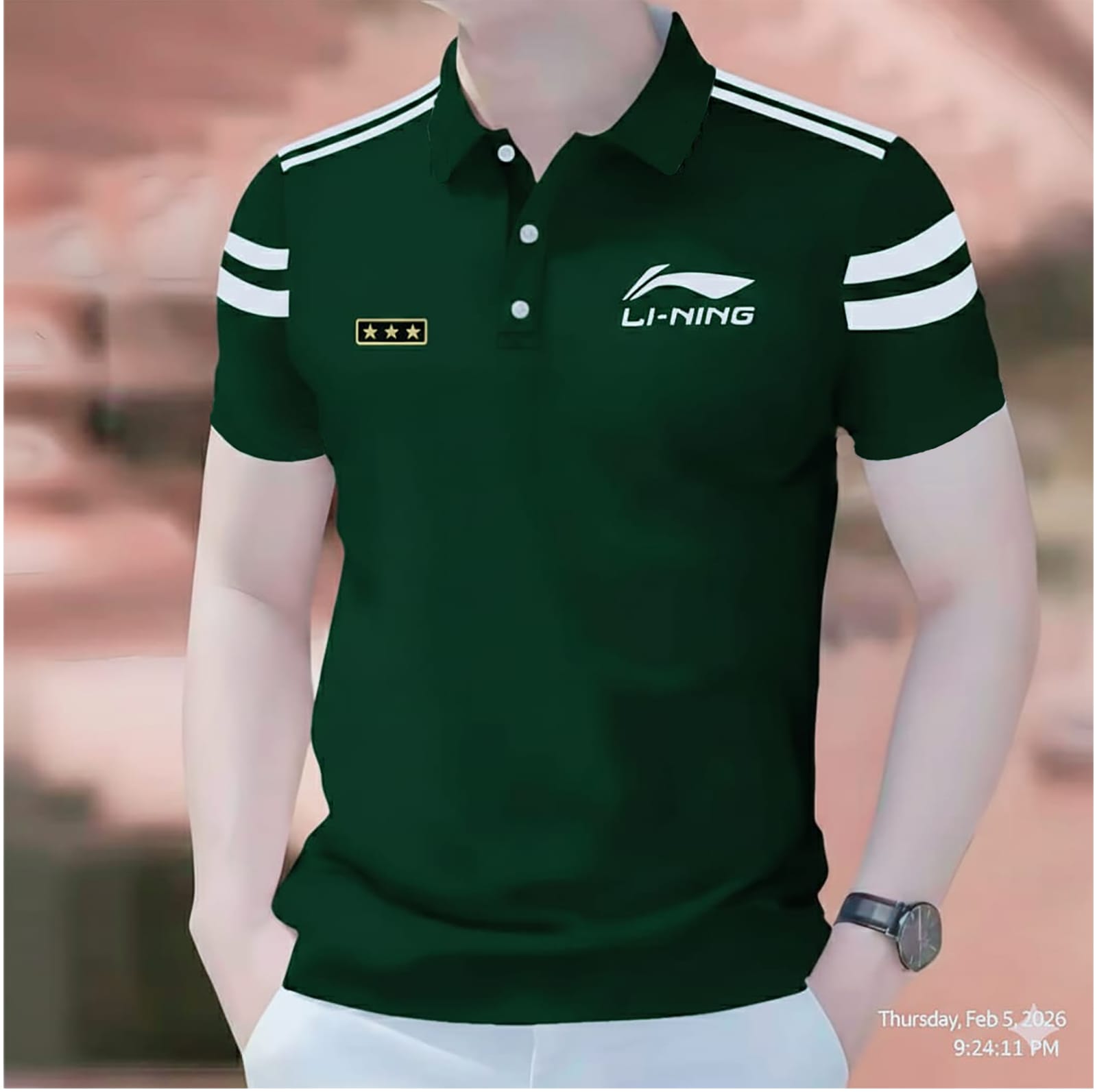Super Premium PK Cotton Polo Shirt For Men's [3Star Deep Green]