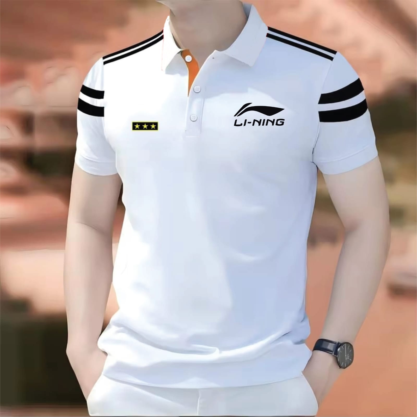 Super Premium PK Cotton Polo Shirt For Men's [3Star white]