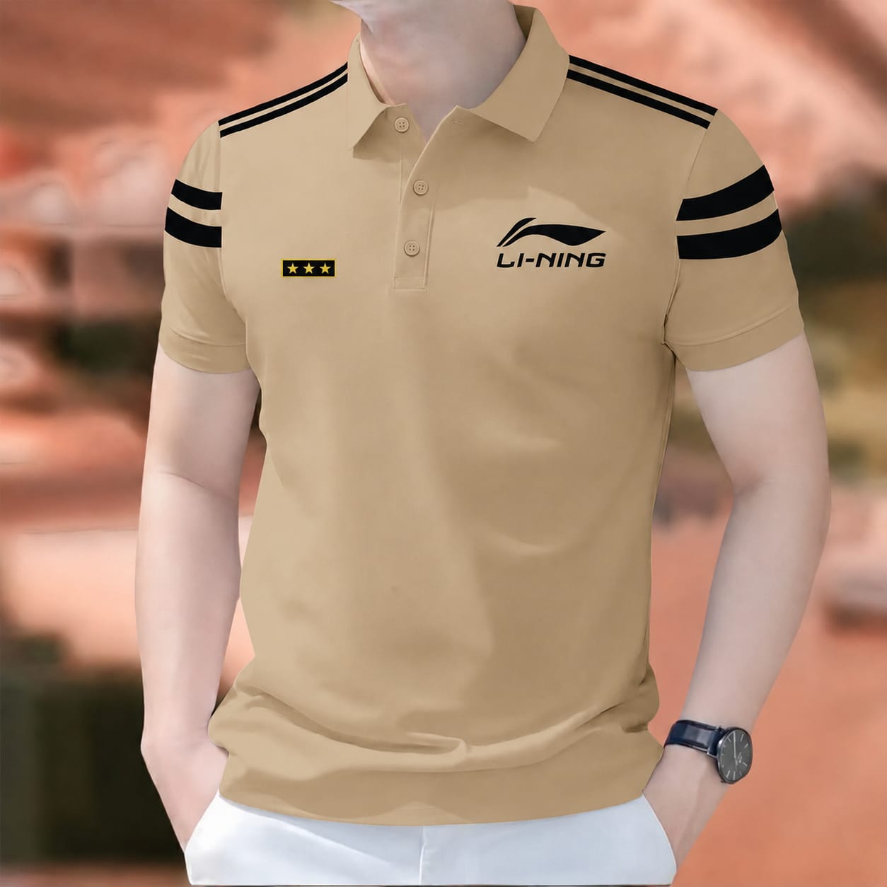Super Premium PK Cotton Polo Shirt For Men's [3star Biscuit]